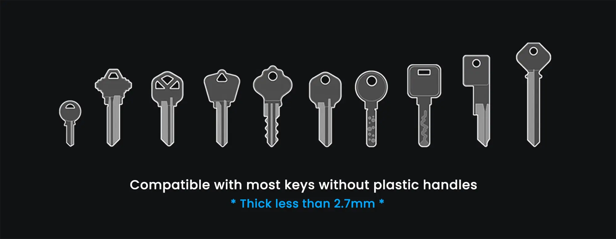 PUNCUBE key hodler compatible with most of the keys